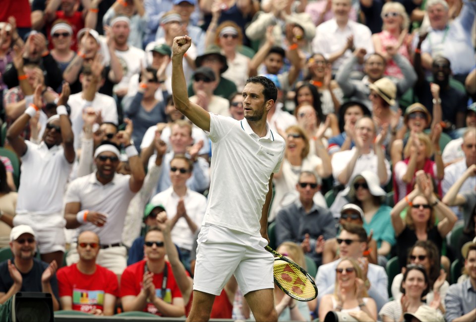  James Ward had plenty to celebrate despite ultimately going out against Novak Djokovic