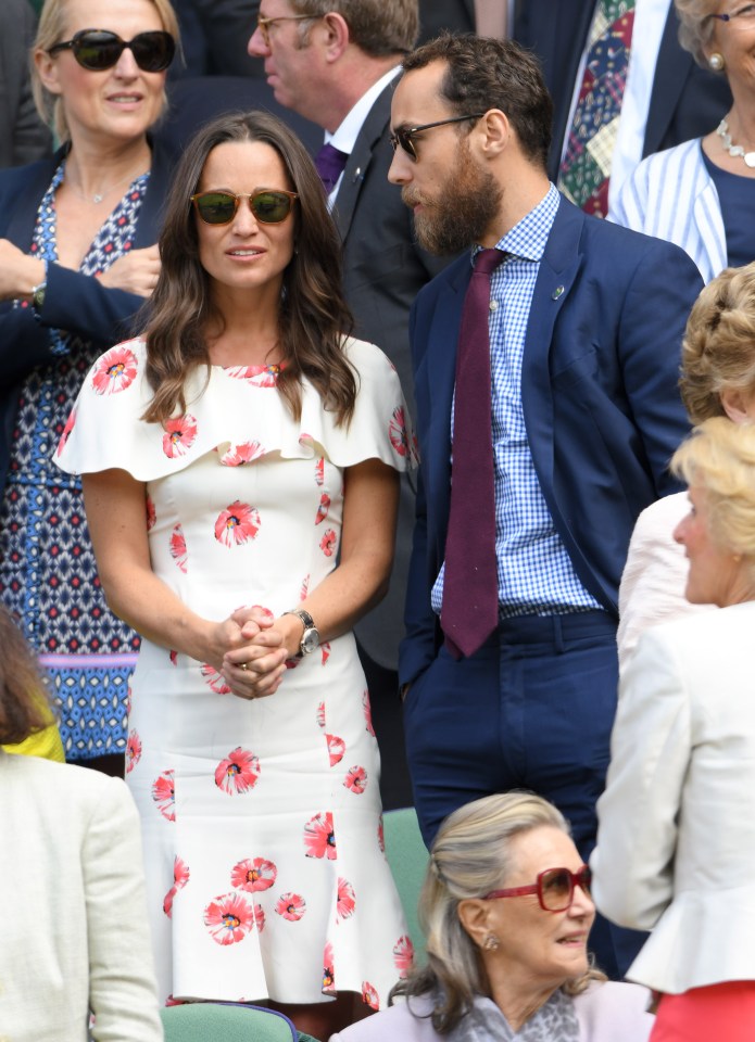  Pippa looked glam in the white and red outfit which showed off her curves