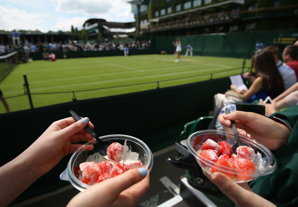  A portion of strawberries and cream at Wimbledon costs punters £2.50