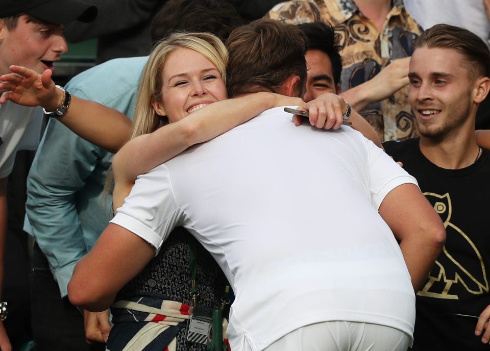  Bate and Willis embrace after his win over Ricardas Berankis