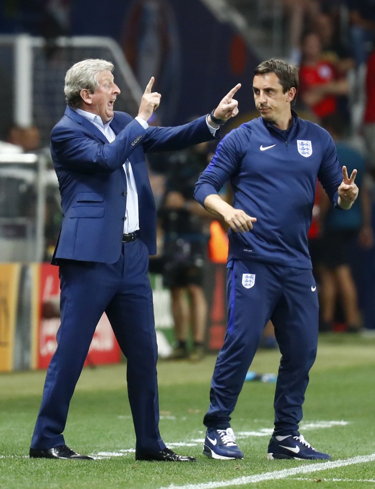 Roy Hodgson desperately tries to get instructions on to his players as England try to level the scores against Iceland