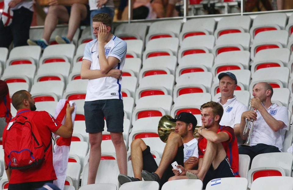  Bum note... England's fan band look flat after defeat