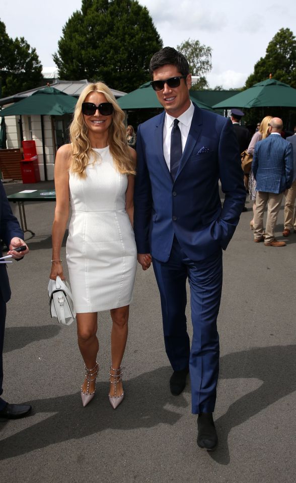  Vernon and Tess arrive at Wimbledon after keeping a low profile