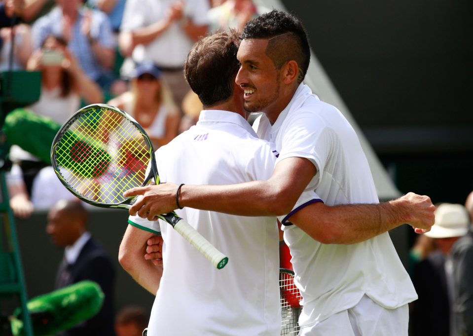  Nick Kyrgios saw off the tournament's oldest competitor Radek Stepanek