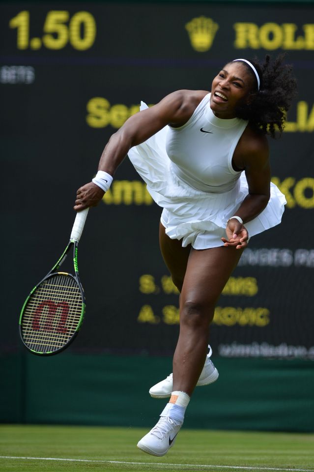  Serena has started her challenge with a 6-2 6-4 victory