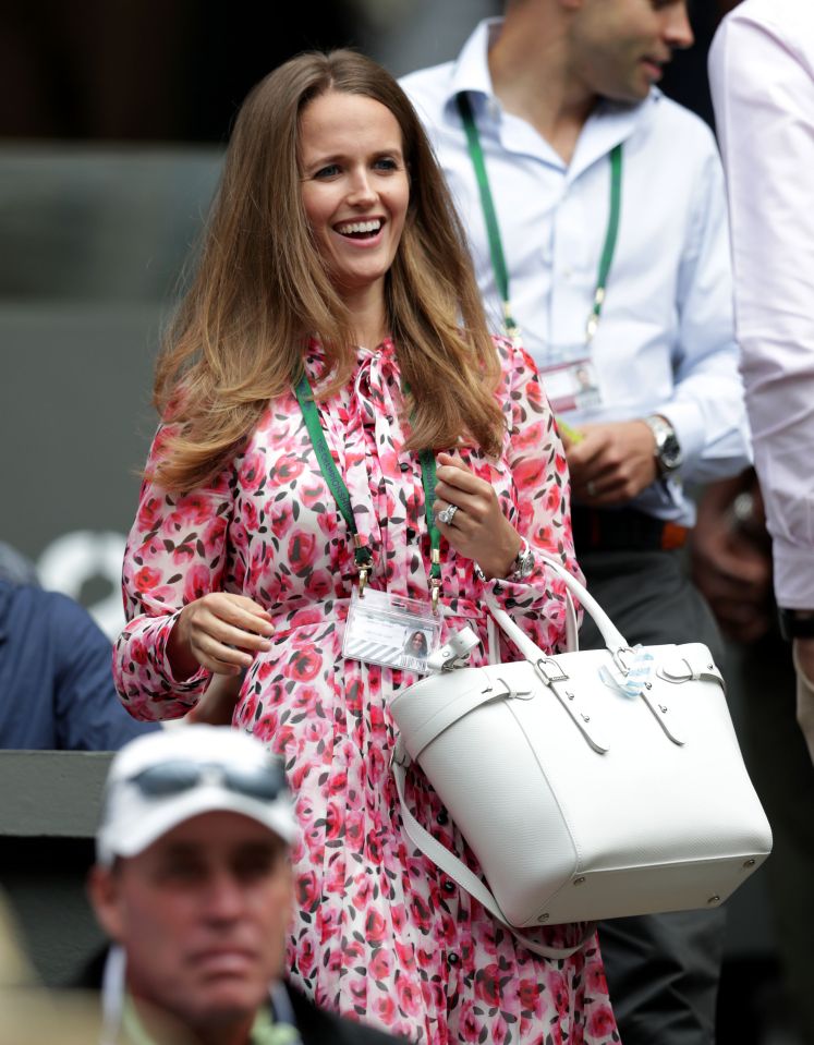  Unfortunately, little Sophia wan't able to join her mum Kim on Centre Court and it's thought she was being looked after by a babysitter