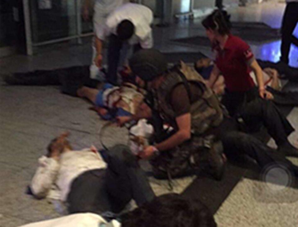  Three suicide bomb blasts ripped through Ataturk Airport in Istanbul last night in a Brussels-style massacre that has killed at least 46 people and left 239 others injured