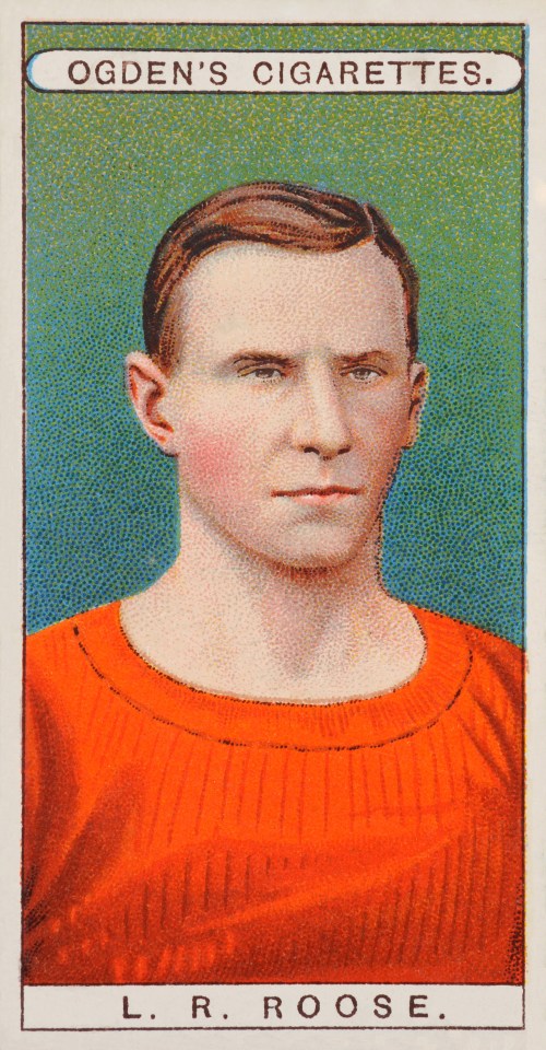  Leigh on cigarette card...he revolutionised the way football was played