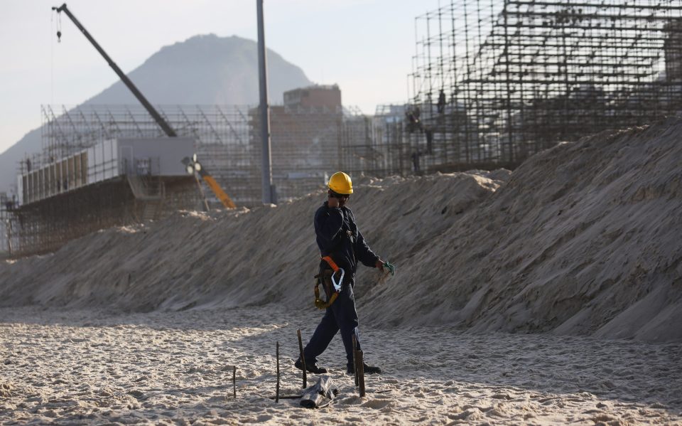  The body parts were found metres away from the Olympic volleyball arena