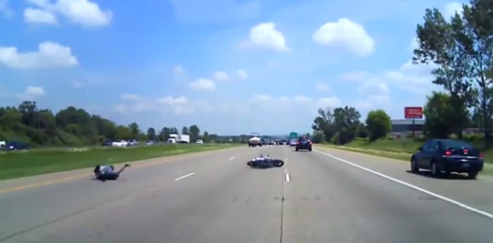  Luckily he had purchased his helmet and jacket an hour before the crash: “I just bought the jacket that day thinking I'd come back next week and get the gear and have the full set"