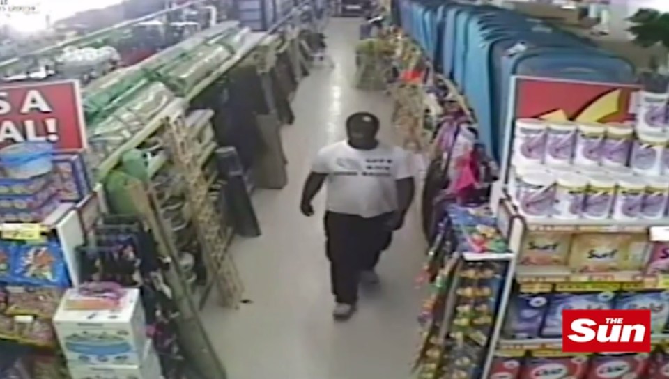  The man ran from the store when the woman started screaming after noticing she was being filmed