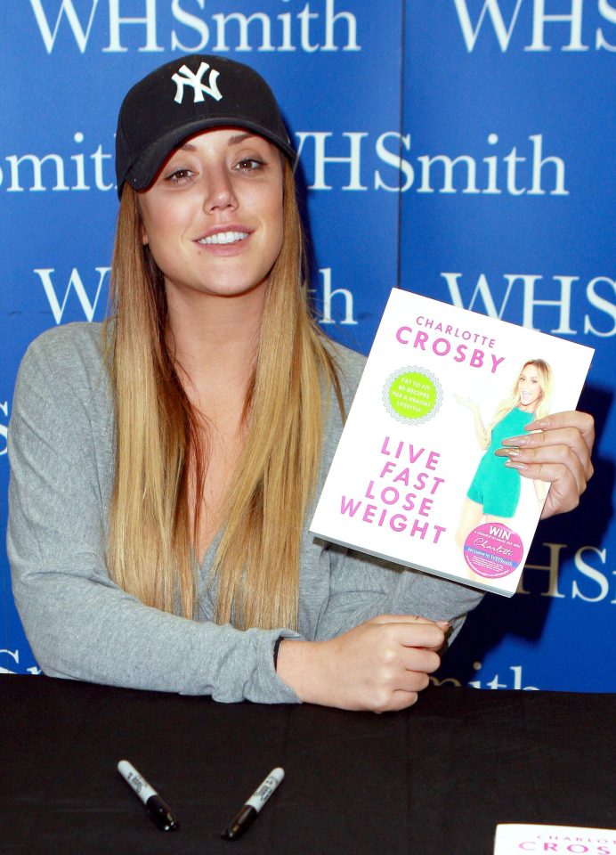 Charlotte Crosby went make-up free at a book signing in Nottingham on Thursday 