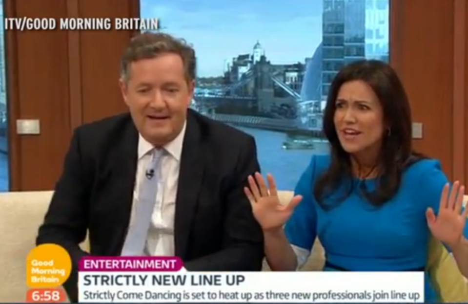  Piers Morgan makes a startling confession live on air much to Susanna's surprise