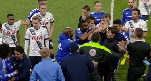 The visit of Tottenham to Stamford Bridge was one of the most fiery in the Prem