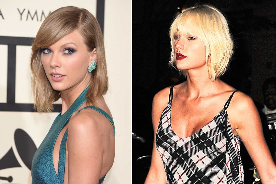  Taylor Swift's small bust, left, and ample assets, right