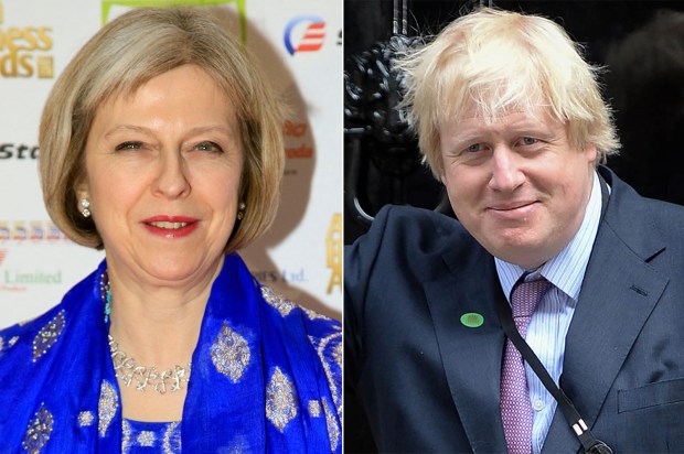 Theresa May and Boris Johnson