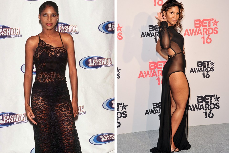  Toni Braxton seemed to defy the ageing process and continues to look stunning 20 years later at the event (right)