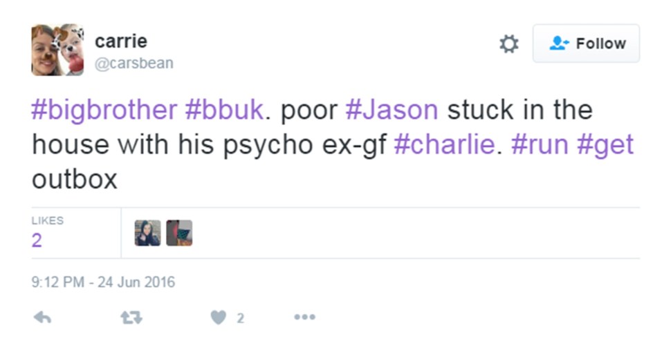  Another tweeted their sympathy for Jason