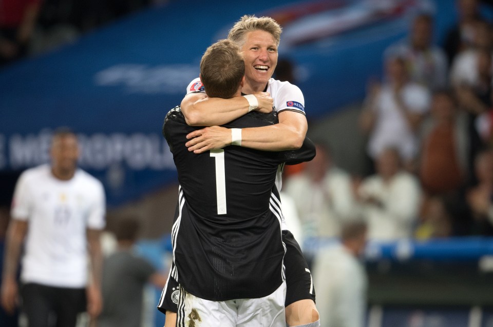  Boyfriend Bastian Schweinsteiger is in the quarter-finals of Euro 2016 with Germany