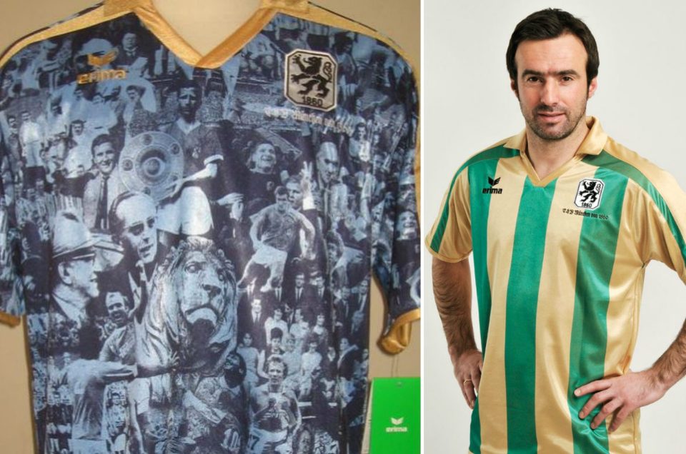  This is the reversible shirt 1860 Munich wore for their 150th anniversary