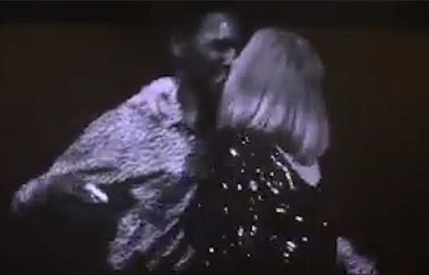  Pucker up! Adele gets very close to the lucky concert goer