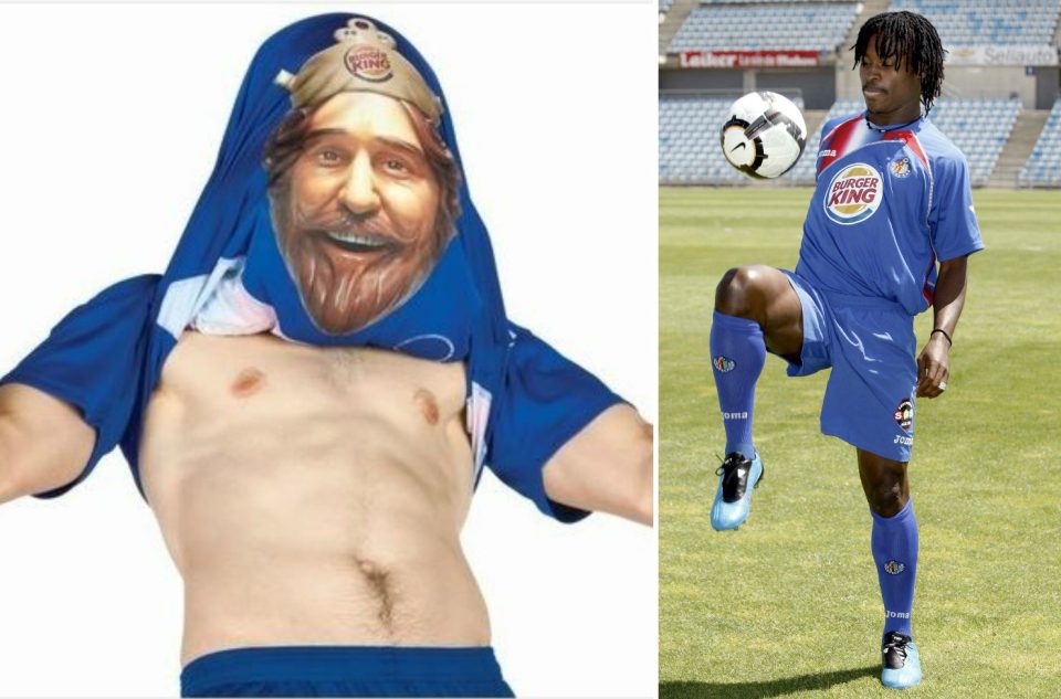  Burger King sponsored Getafe when they released this quirky kit