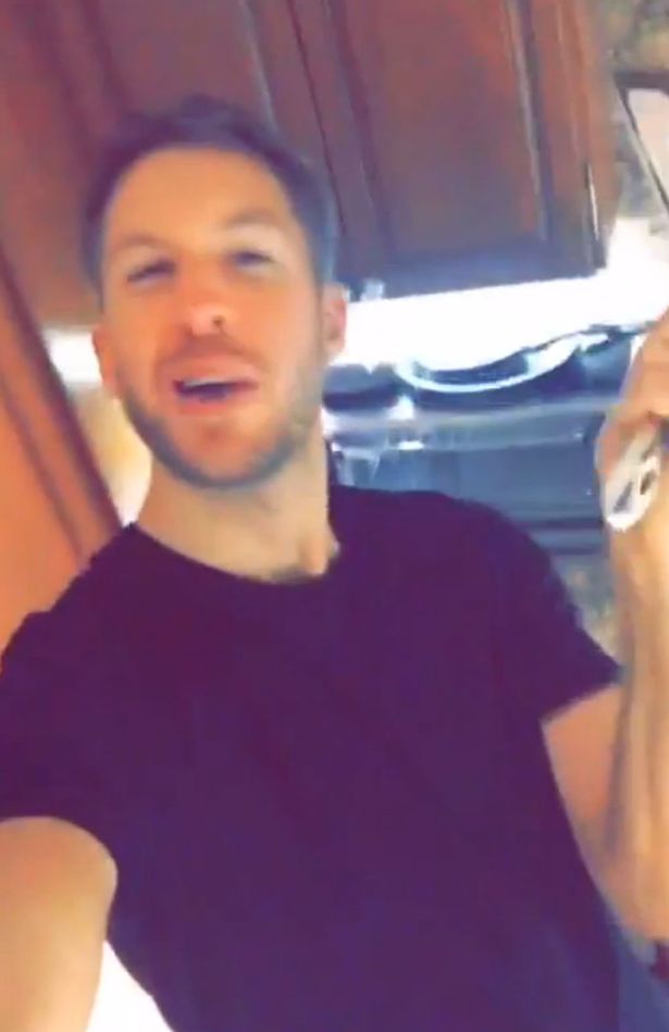 Calvin Harris made it clear which side he's on by posting a video of him miming to Kanye West's lyrics 