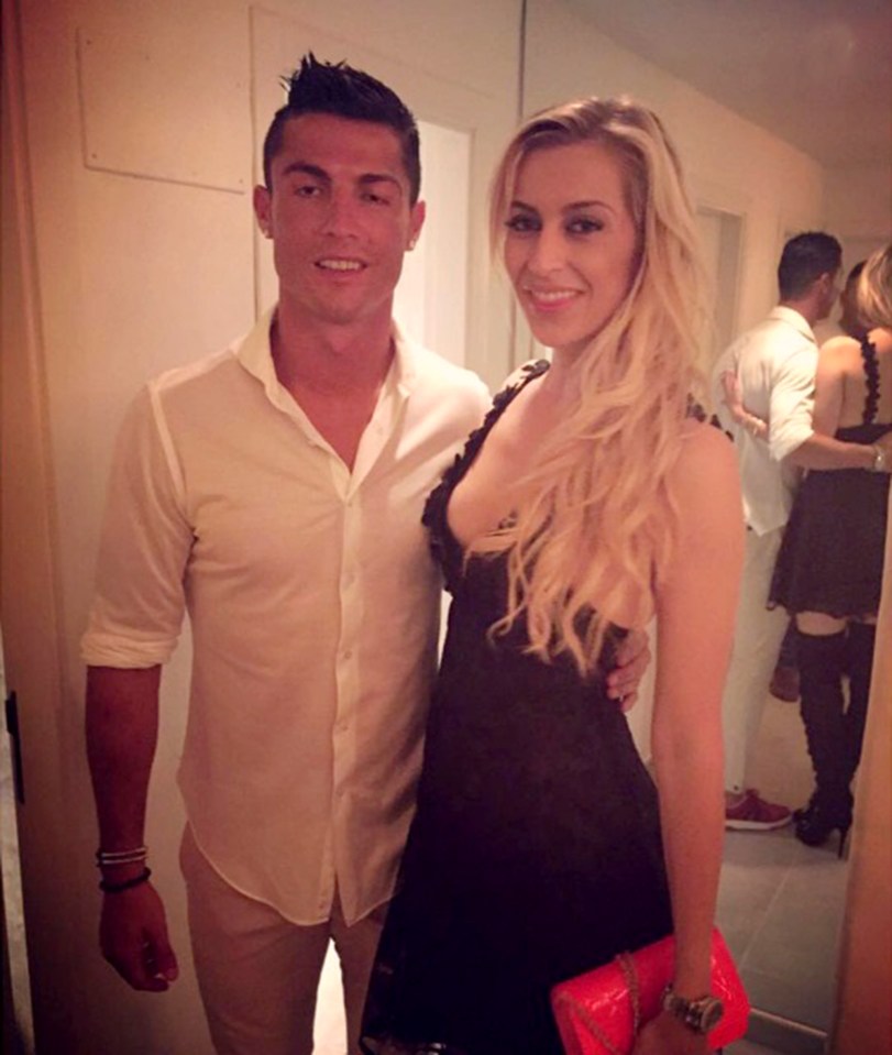 Oliver Kahn's ex Verena Kerth took a picture with Ronaldo at an Ibiza hotspot