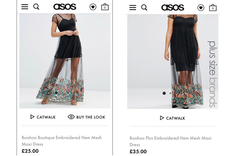  Boohoo has been accused of charging more for bigger clothes