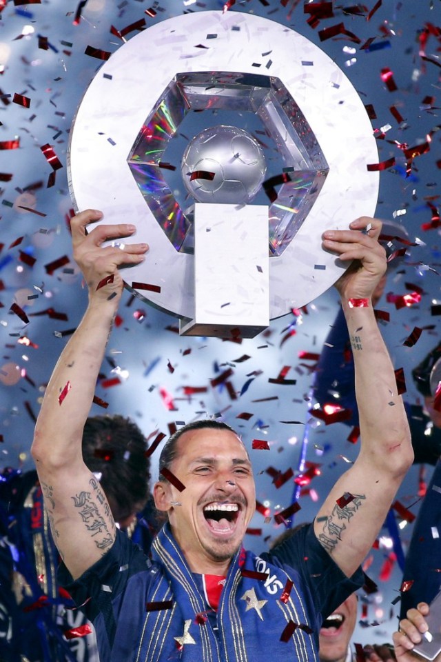  Zlatan Ibrahimovic won the league title in every one of his four seasons in France