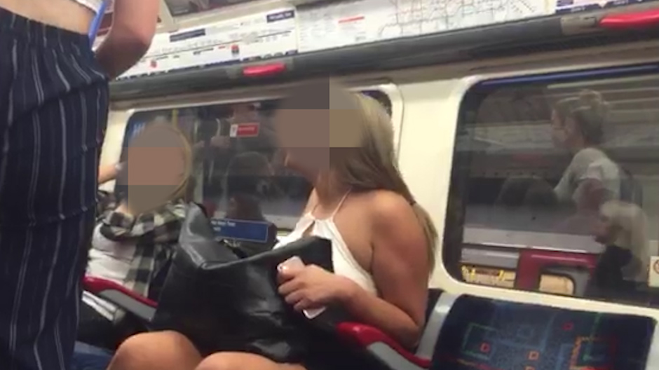  The argument started over a seat and ended up in a vicious row as passengers watched on gobsmacked