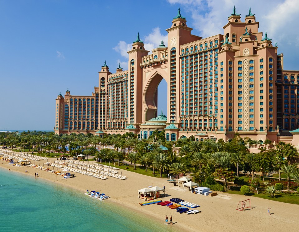  This is the Atlantis The Palm with the robes Kim cannot resists