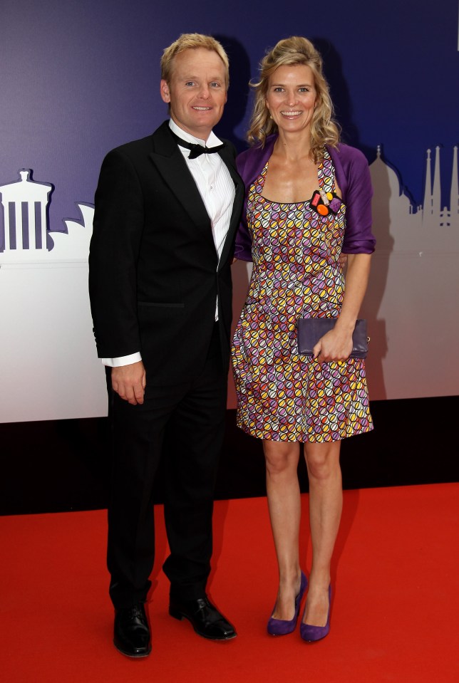  Danish golf star Soren Kjeldsen with his wife, Charlotte