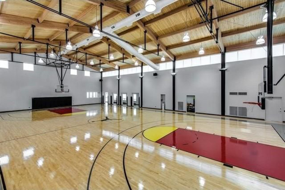  The iconic basketball player's home also has a full size court to practice on