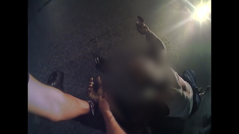 The body of Alva Braziel was seen lying on the street in the graphic bodycam footage