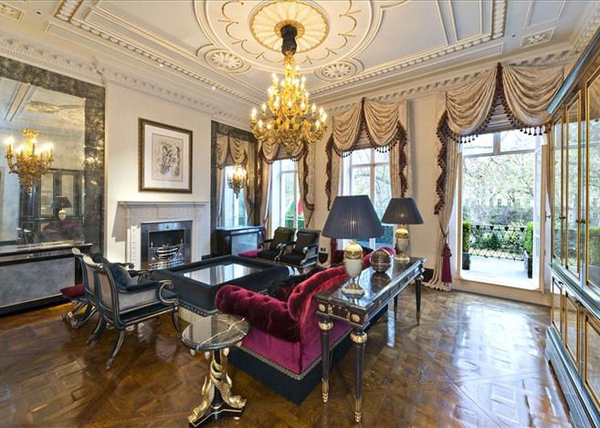  The townhouse, in posh Belgravia, features spacious reception rooms with plush fittings