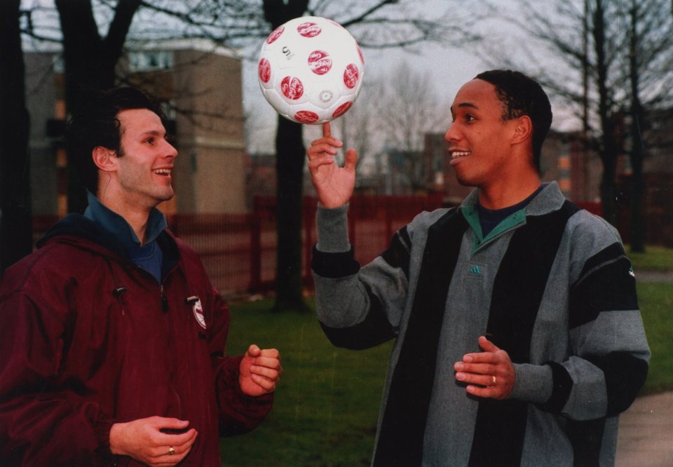  Ince and Ryan Giggs were part of United's all-conquering midfield