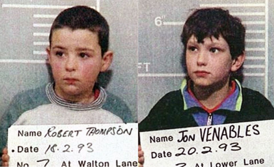  Robert Thompson and Jon Venables at the time of their arrest