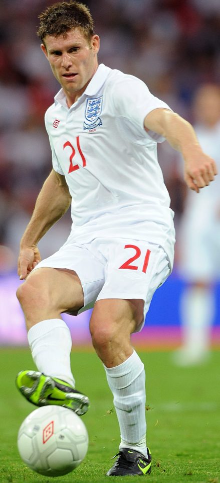  Versatile James Milner has made more than 100 England appearances