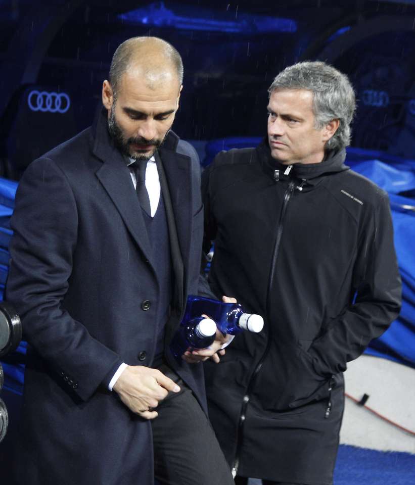  Guardiola and Mourinho are bitter rivals from spells with Barca and Real Madrid