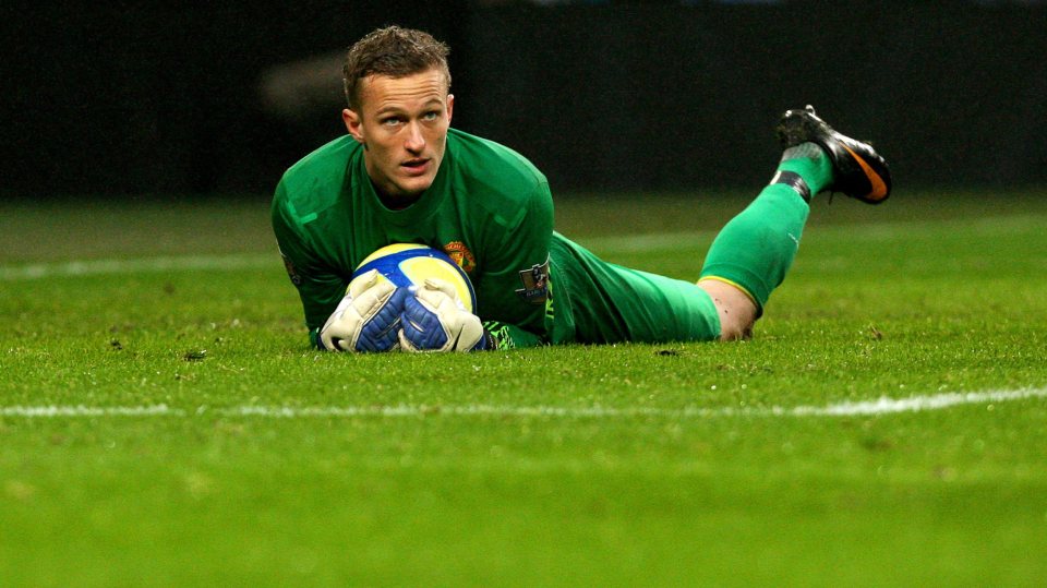  Lindegaard played 19 times for Manchester United before joining West Brom