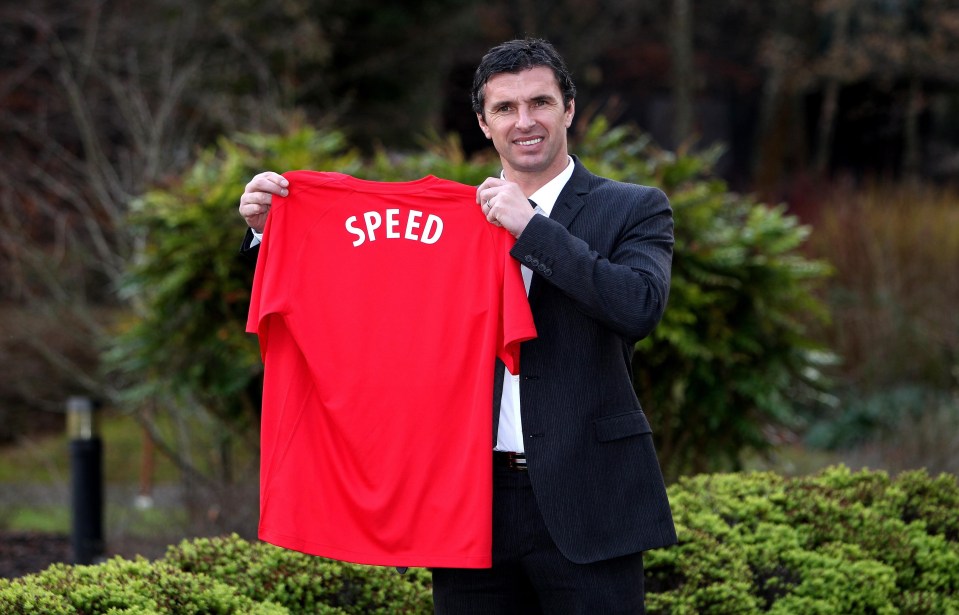  Football legend Gary Speed is apparently looking down on this current talented Welsh side