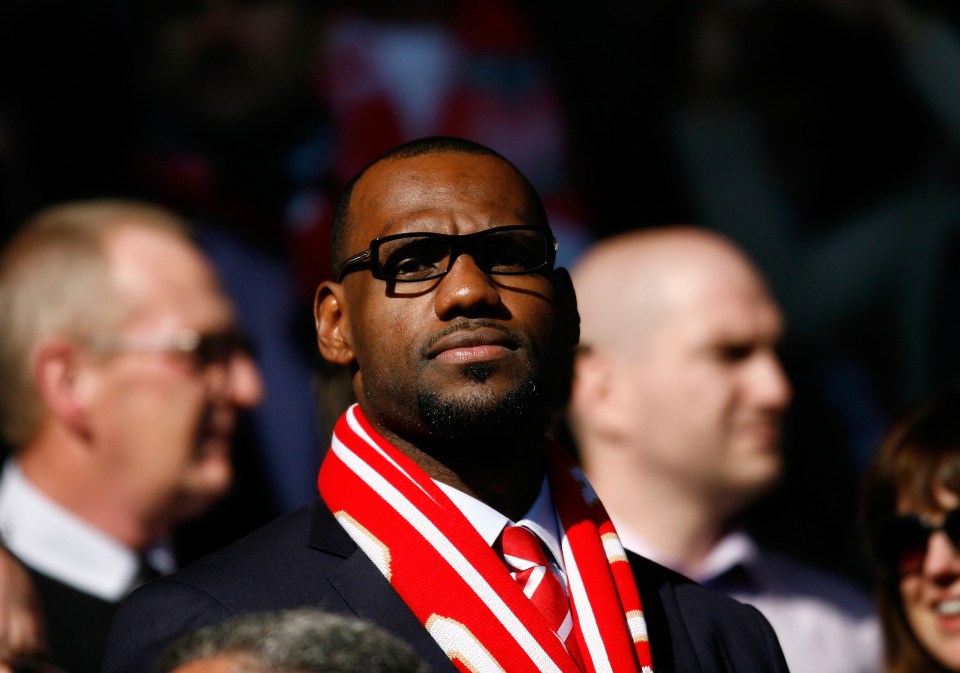 LeBron James watched Liverpool take on Manchester United in 2011