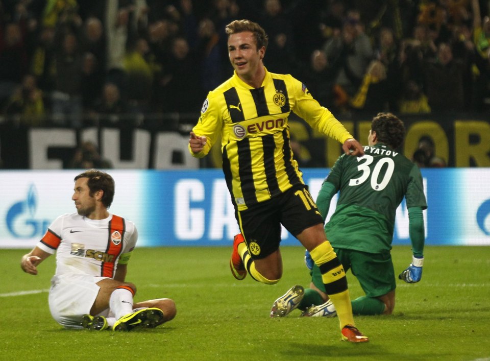  Gotze was a home hero at Dortmund before joining arch-rivals Bayern