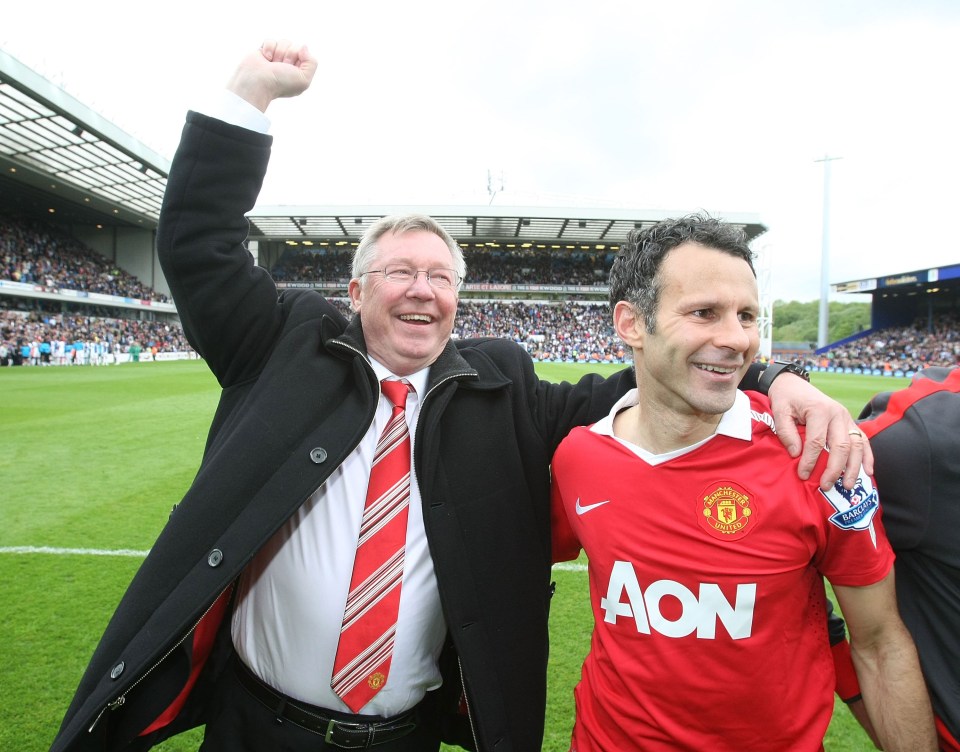  Ryan Giggs' career will be synonymous with that of the legendary Alex Ferguson