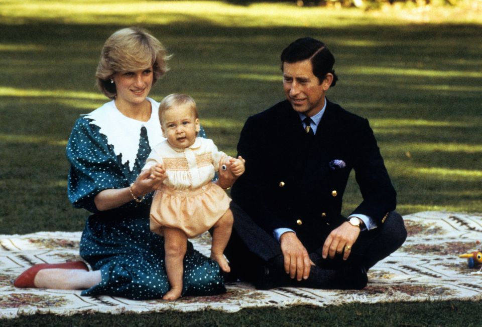  Princess Diana and Prince Charles and baby William during Australia and New Zealand visit