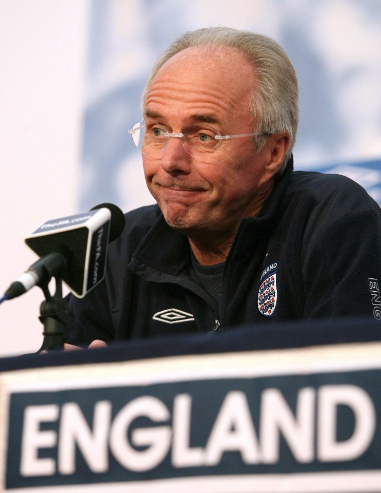  Sven-Goran Eriksson reckons the England job is the biggest going in football