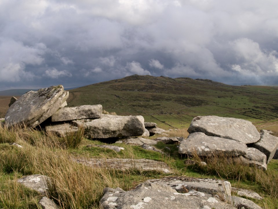  View of Brown Willy Tor from Davidstow in Bodmin Moor, Cornwall