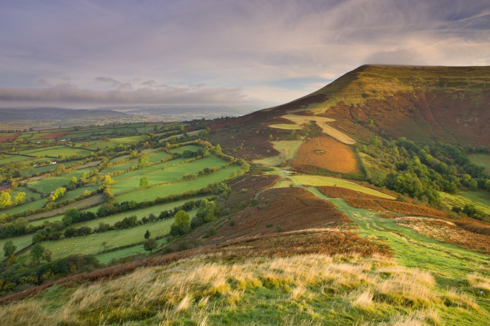 A source said the lush green countryside around the Brecon Beacons was perfect for the movie