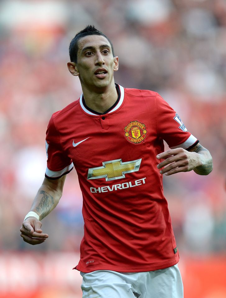  Angel Di Maria spent just one season at Manchester United